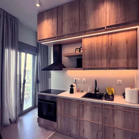 Luxurious Wooden Detail Flat In Center *