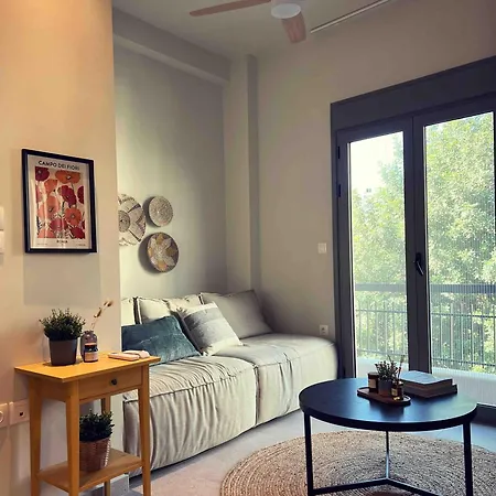 Luxurious Wooden Detail Flat In Center Χαλκίδα